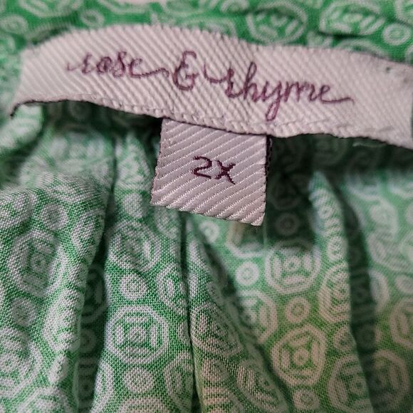 Rose & rhyme green peasants top - Picture 5 of 6